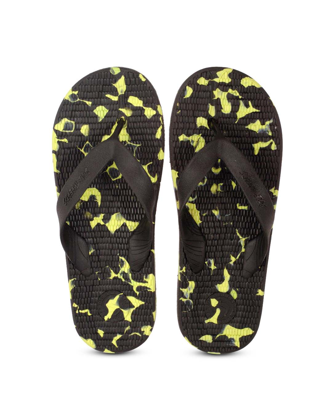 Buy Solethreads Everlast - Black/Lime Flip Flops For Men Online in ...