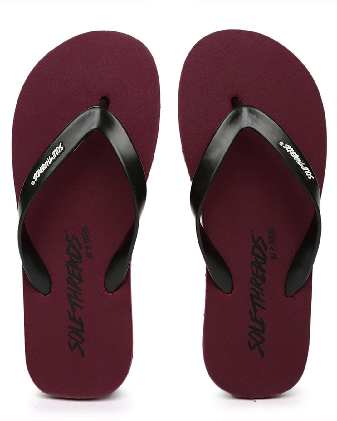 maroon nike flip flops