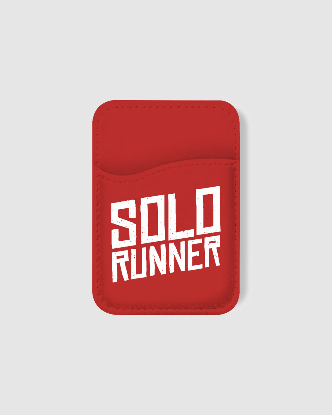 Shop Solo Runner Typography Mobile Card Holders-Back