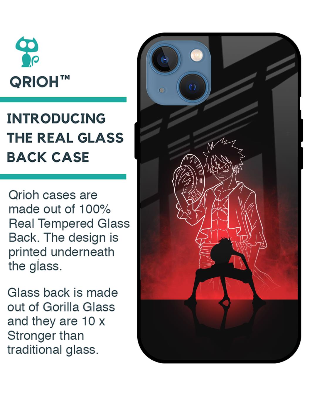 Shop Soul Of Anime Premium Glass Case for iPhone 13 mini (Shock Proof, Scratch Resistant)-Back