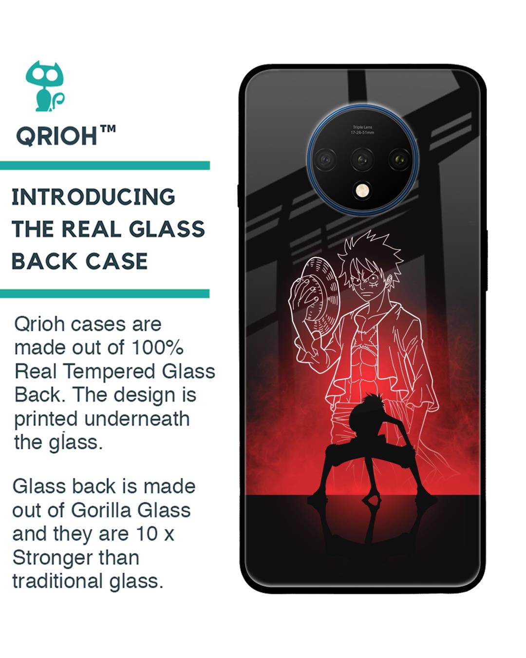 Shop Soul Of Anime Premium Glass Case for OnePlus 7T (Shock Proof,Scratch Resistant)-Back