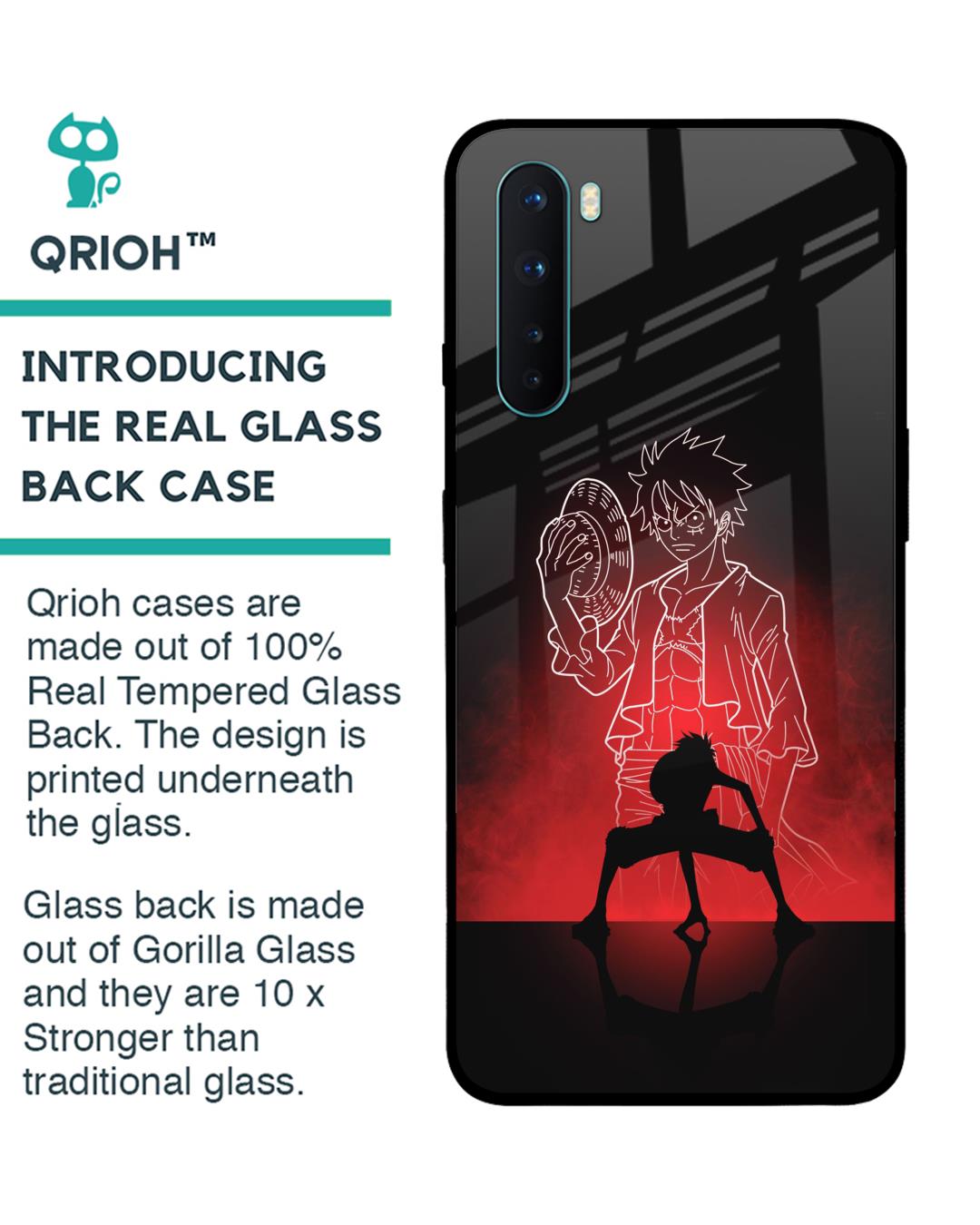 Shop Soul Of Anime Premium Glass Case for OnePlus Nord (Shock Proof,Scratch Resistant)-Back
