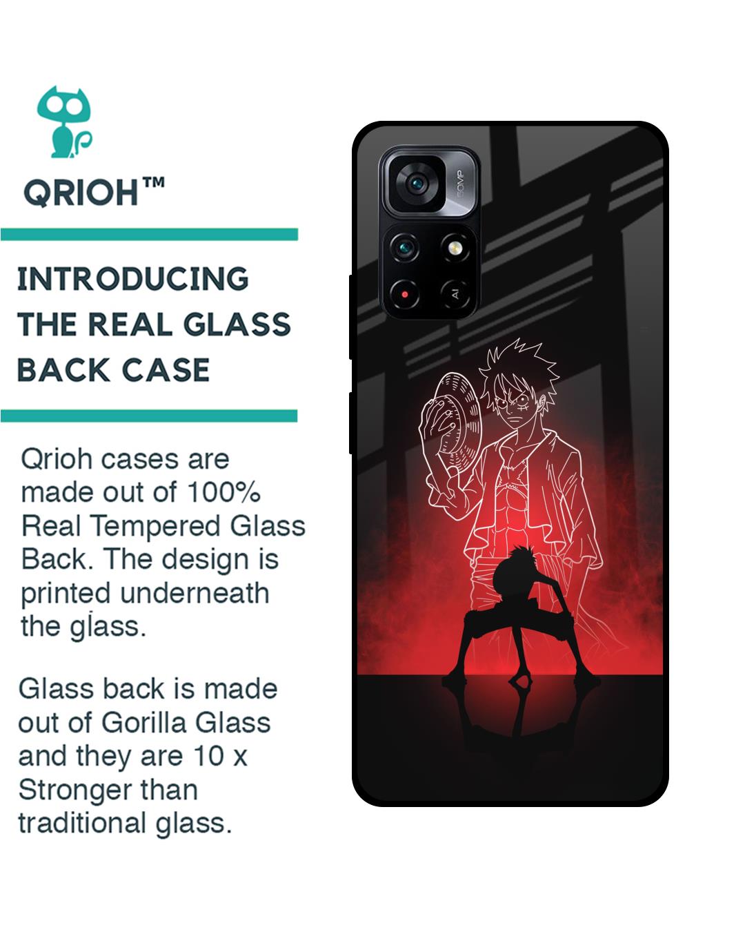 Shop Soul Of Anime Premium Glass Case for Poco M4 Pro 5G(Shock Proof, Scratch Resistant)-Back