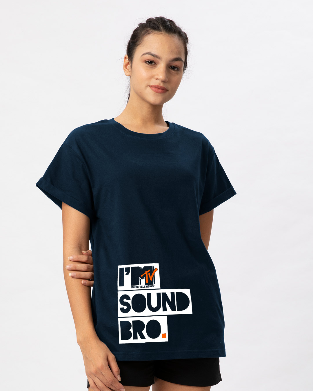 Shop Sound Bro Boyfriend T-Shirt (MTL)-Back