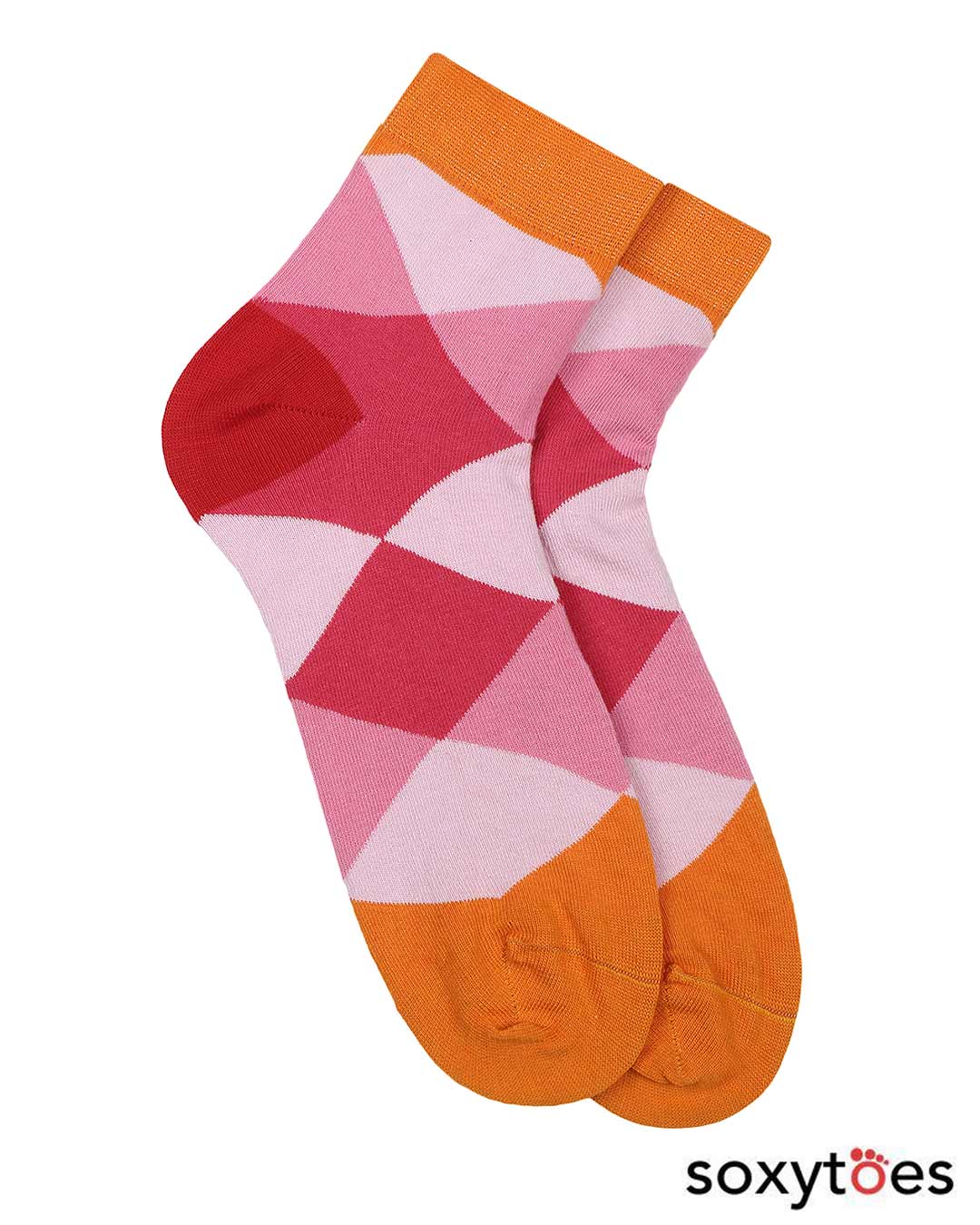 Buy Soxytoes Beguiling Argyle Ankle Socks Online in India at Bewakoof