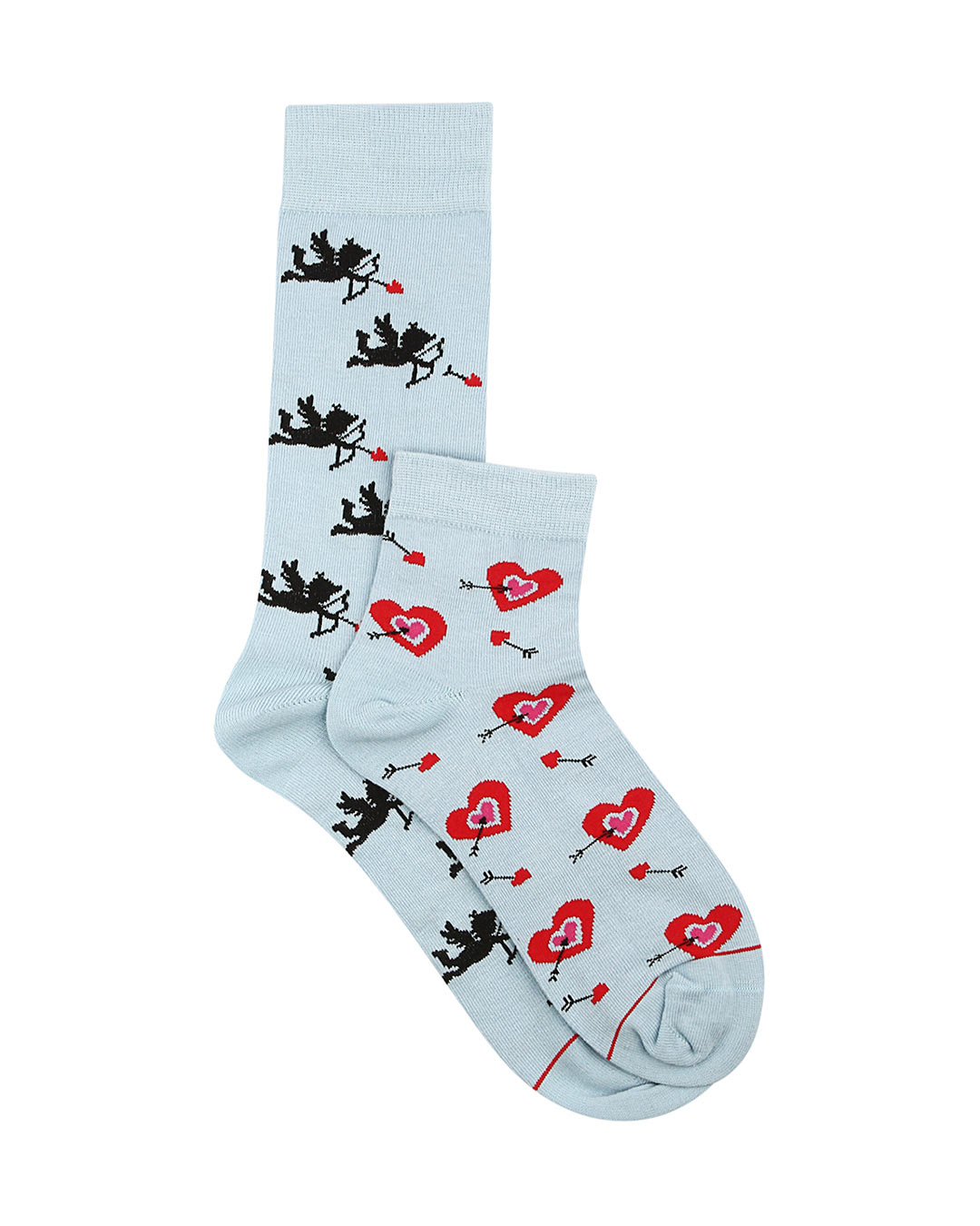 Shop Pack of 2 Soxytoes Cupid's Grace His & Hers Crew & Ankle Socks-Back
