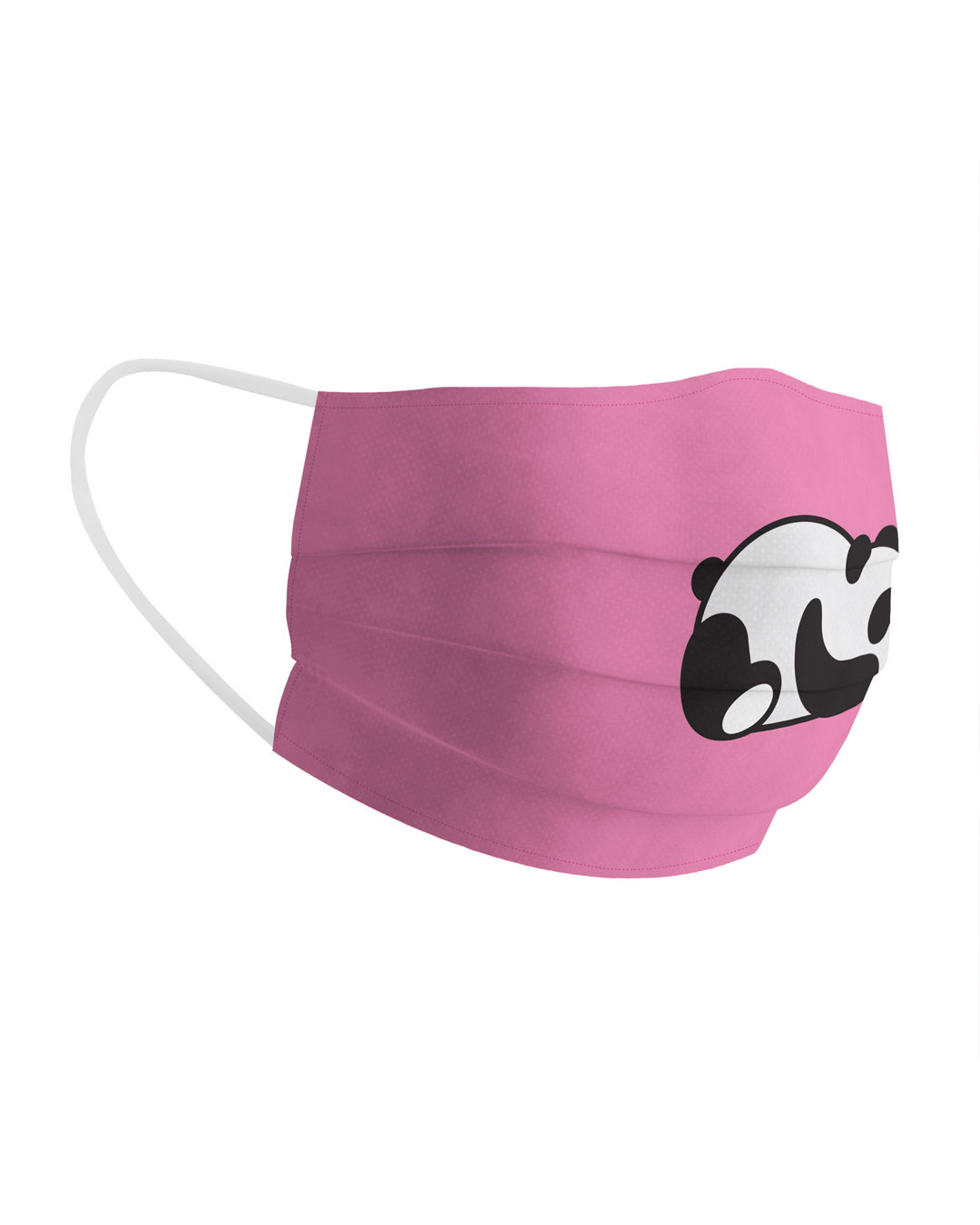 Shop Lazy Panda Cotton Face Mask-Back