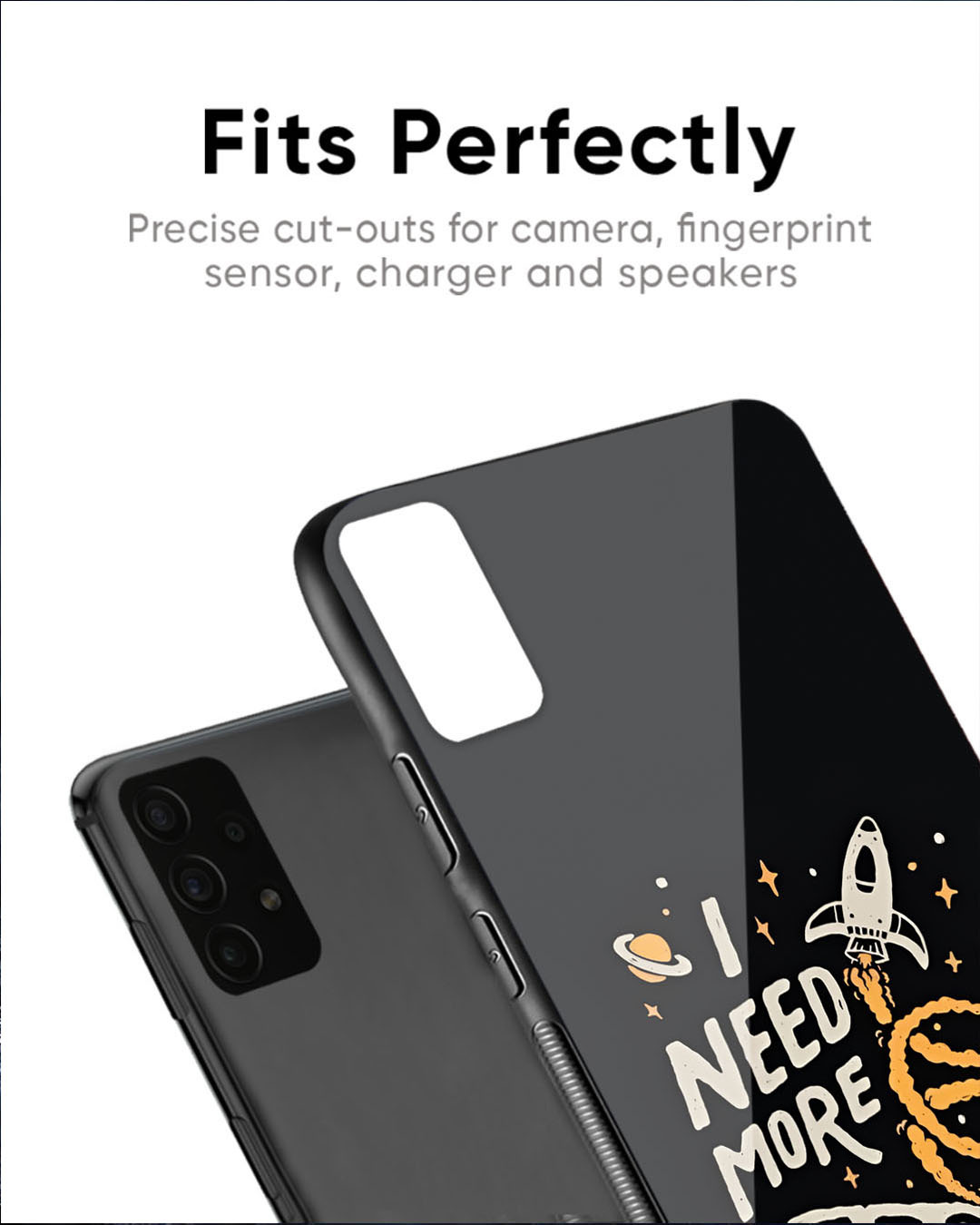 Shop Space Galaxy Premium Glass Case for Poco X6 Pro 5G(Shock Proof, Scratch Resistant)-Back