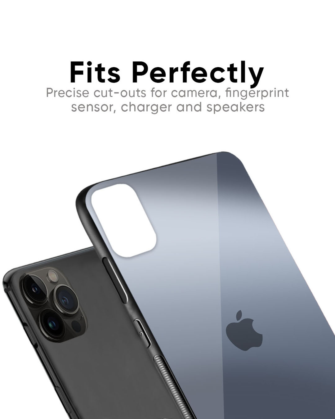 Shop Space Grey Gradient Premium Glass Case for Apple iPhone 11 (Shock Proof, Scratch Resistant)-Back
