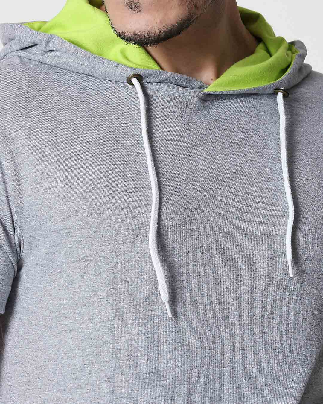 half sleeve hoodie mens india