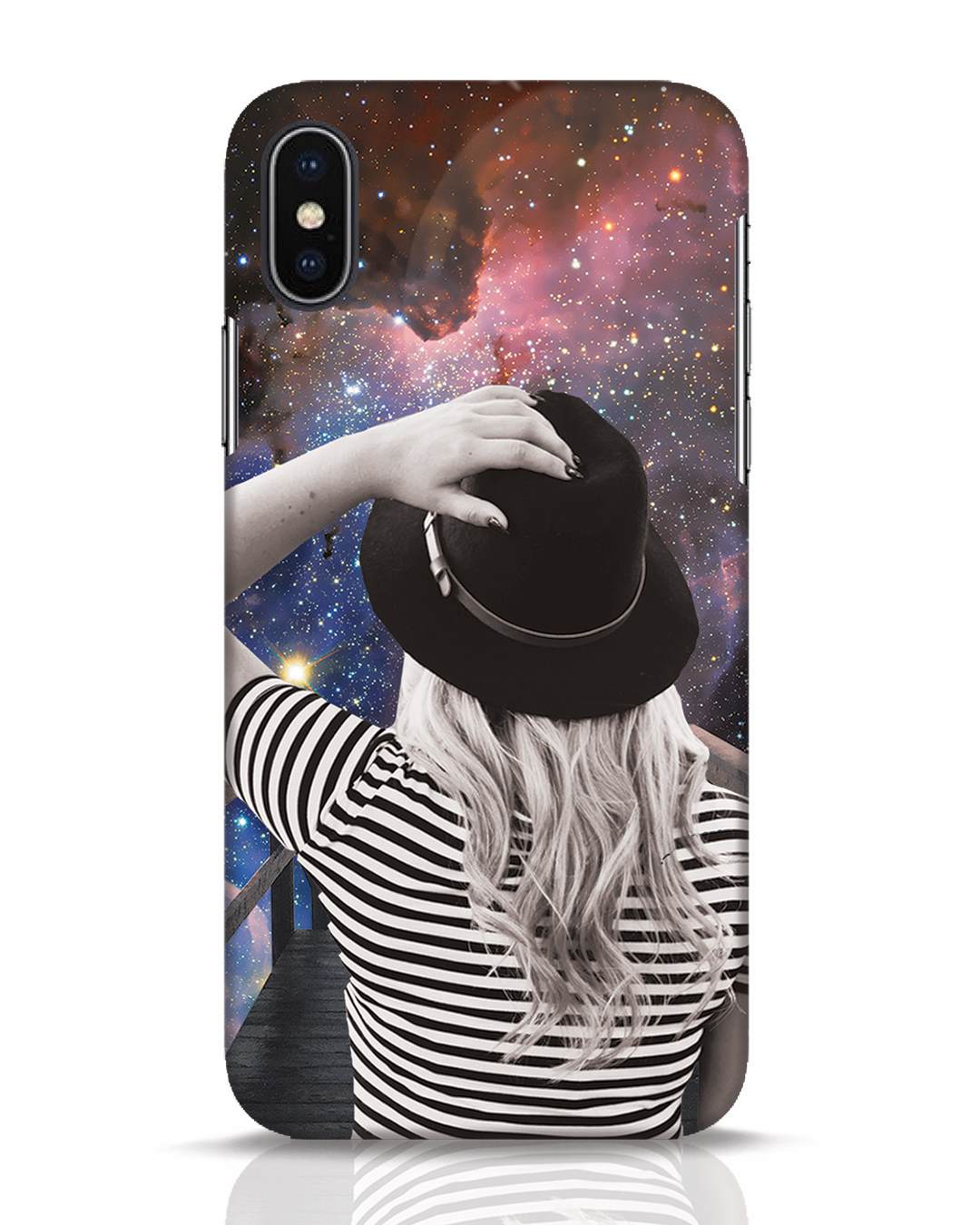 Space Time iPhone X Mobile Cover iPhone X Mobile Covers Bewakoof.com