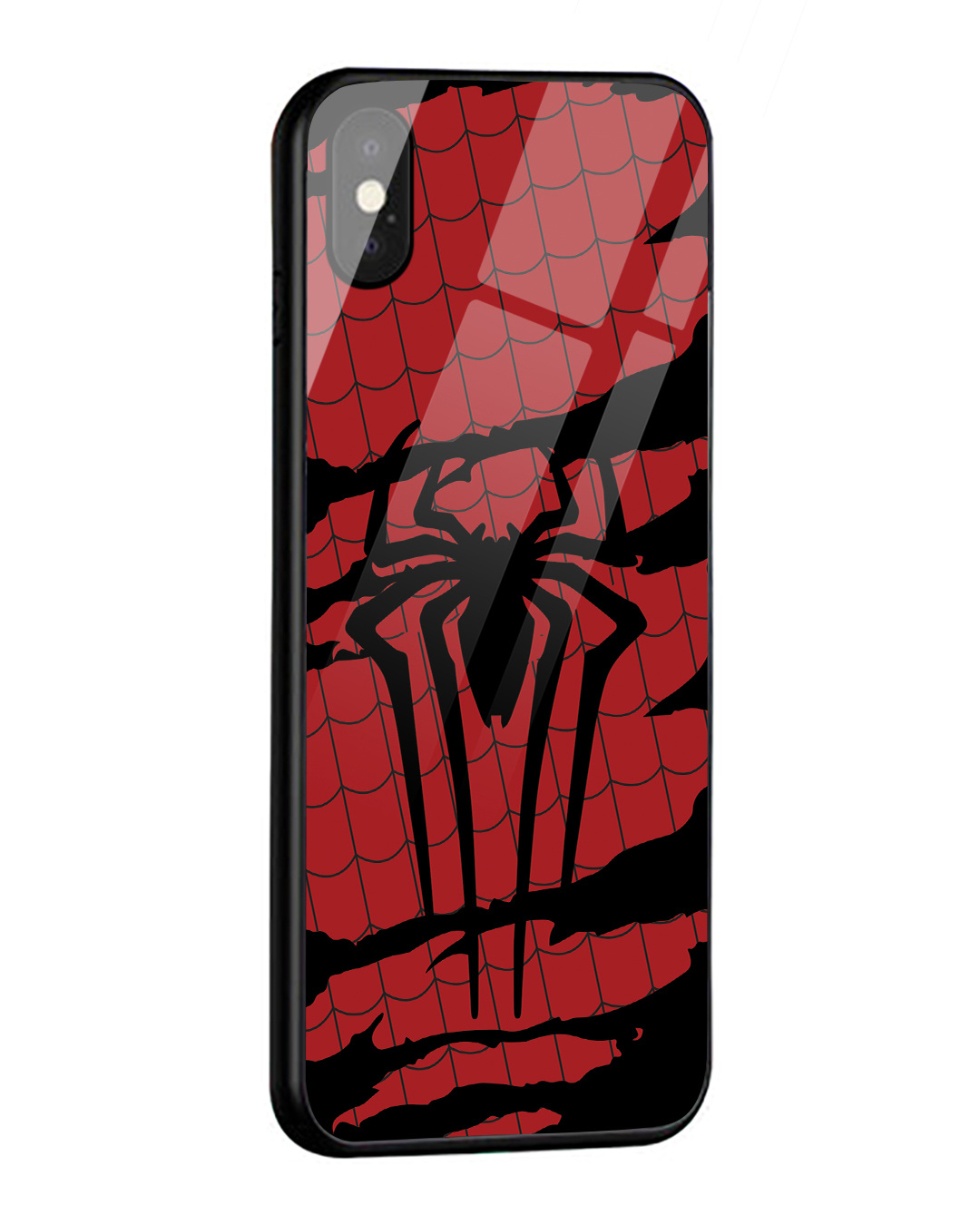 Shop Spider Armor Premium Glass Cover for Apple iPhone X-Back
