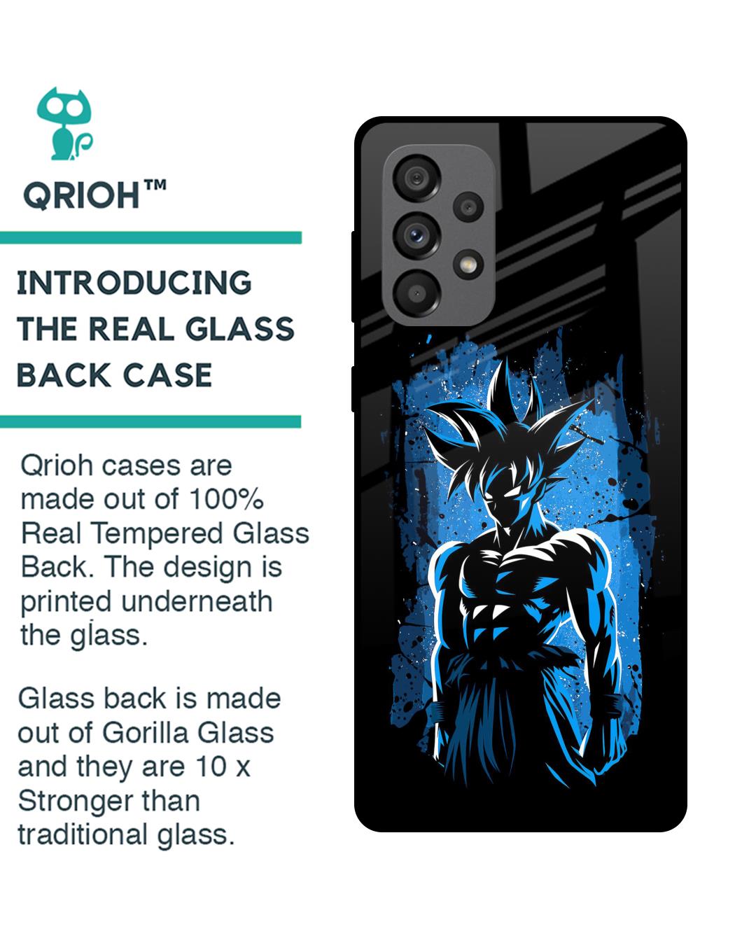 Shop Splatter Instinct Premium Glass Case for Samsung Galaxy A73 5G (Shock Proof,Scratch Resistant)-Back