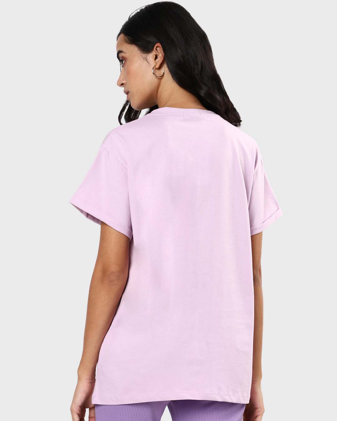 Shop Women's Purple Spy X Family Graphic Printed Boyfriend T-shirt-Back