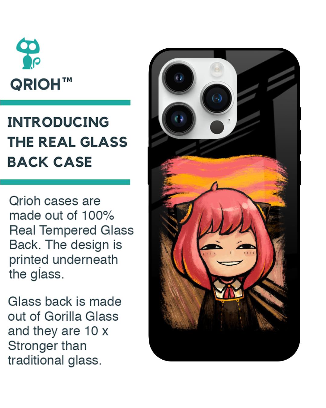 Shop Spy X Family Premium Glass Case for Apple iPhone 14 Pro (Shock Proof,Scratch Resistant)-Back