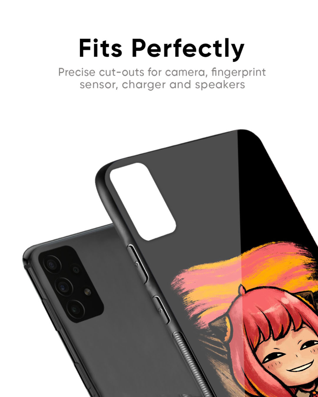 Shop Spy X Family Premium Glass Case for Realme 11 Pro+ 5G (Shock Proof, Scratch Resistant)-Back