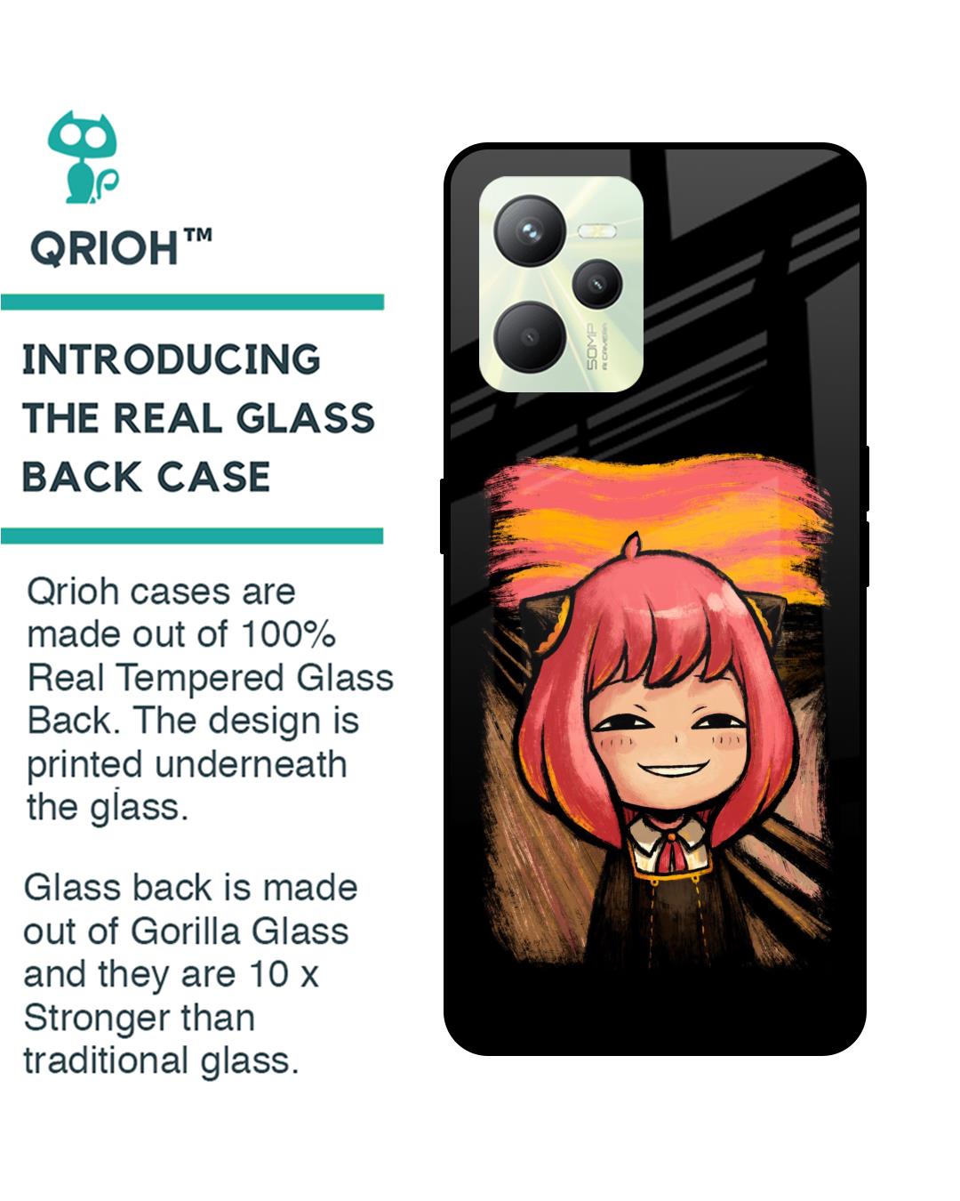 Shop Spy X Family Premium Glass Case for Realme C35(Shock Proof, Scratch Resistant)-Back