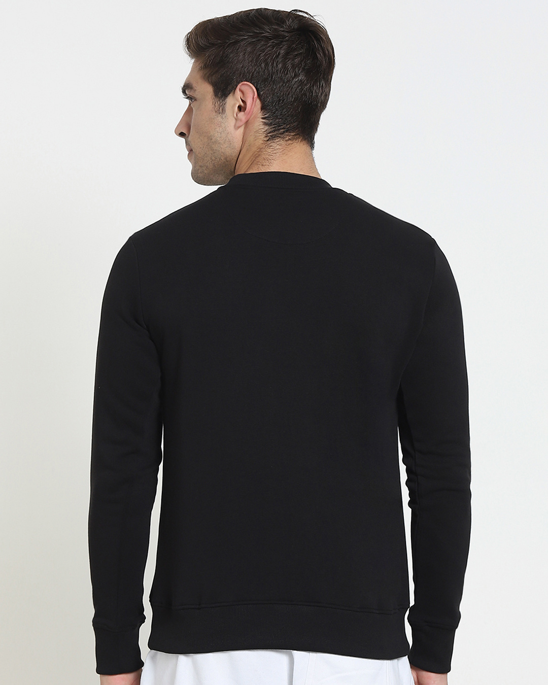 Shop Men's Black Squid Game Front Man Graphic Printed Crewneck Sweatshirt-Back