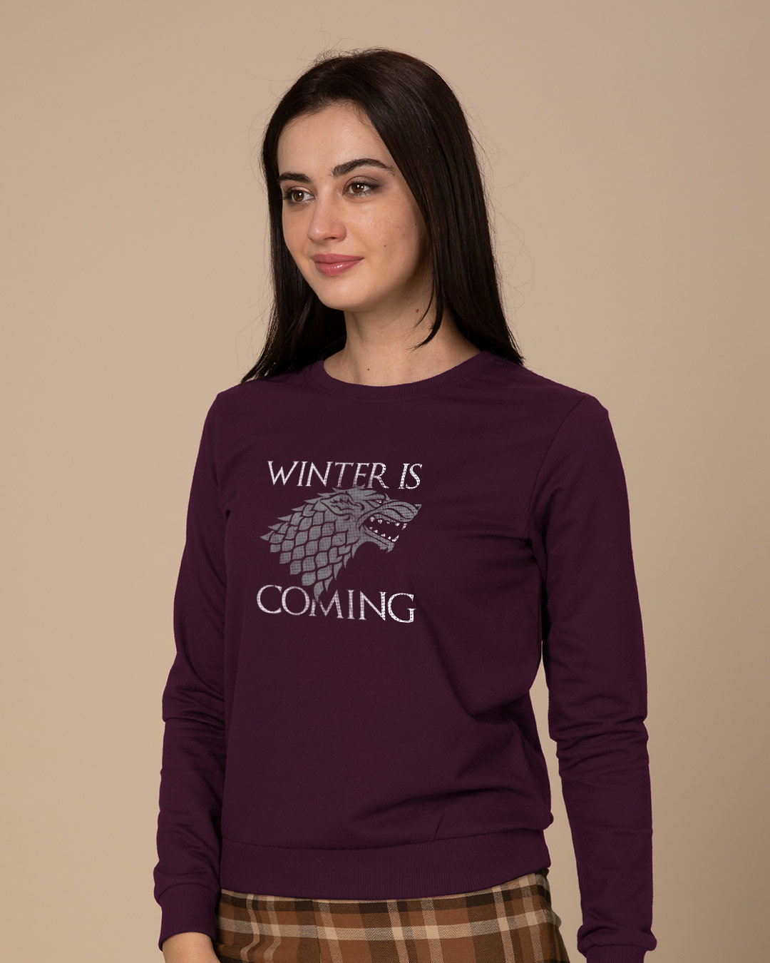 Shop Stark Winter Is Coming Sweatshirt (GTL)-Back