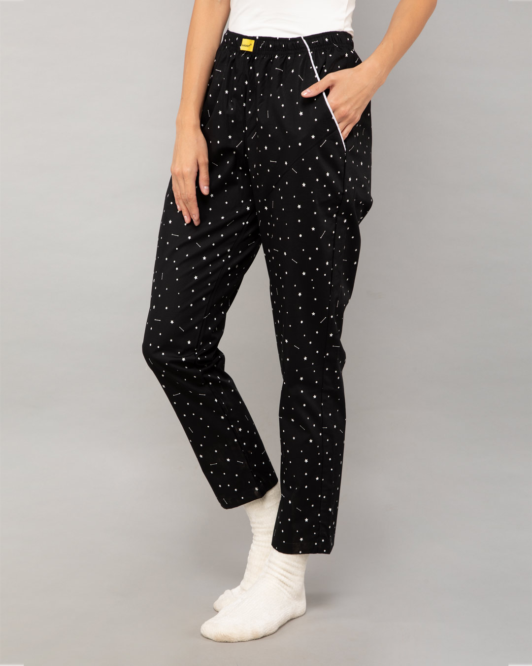 Shop Starry Galaxy All Over Printed Pyjama-Back