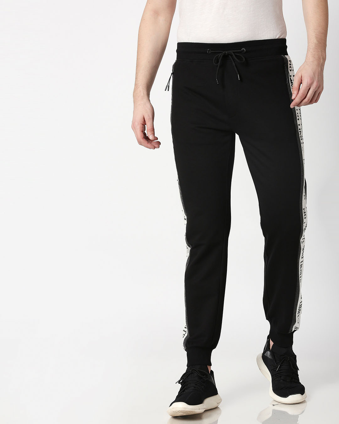 Buy Status Quo Dark Grey Slim Fit Trackpants for Men's Online @ Tata CLiQ