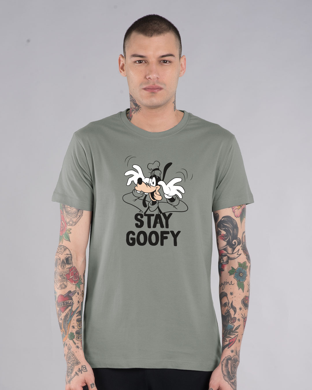 Shop Stay Goofy Half Sleeve T-Shirt (DL)-Back
