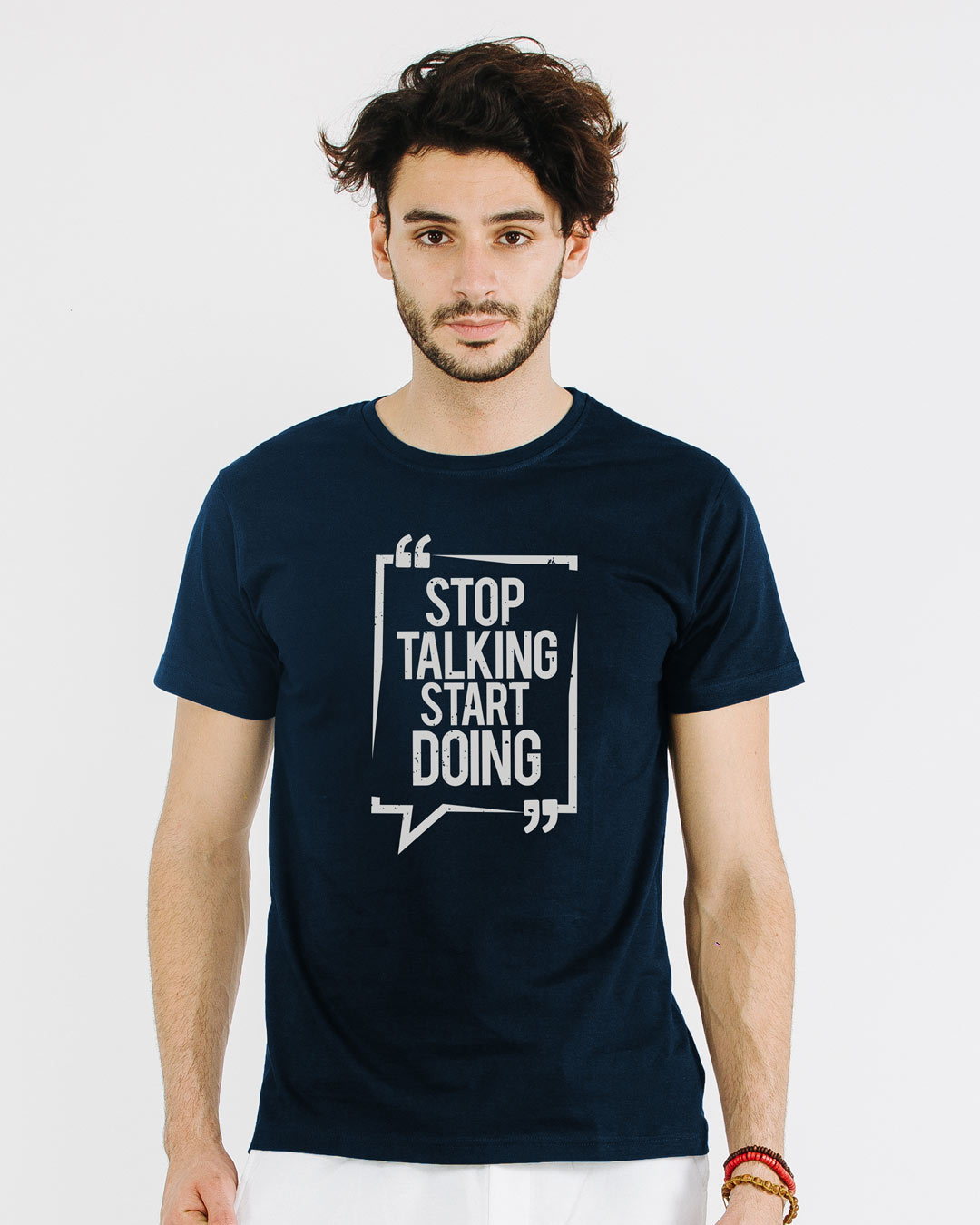 Shop Stop Talking Half Sleeve T-Shirt-Back