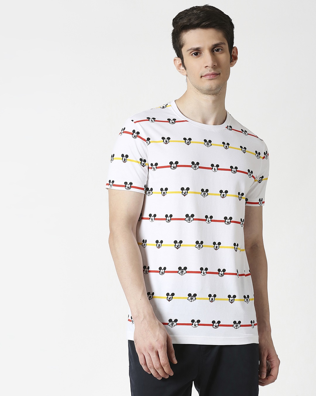 Shop Stripe Mickey (DL) AOP T-Shirt-Back