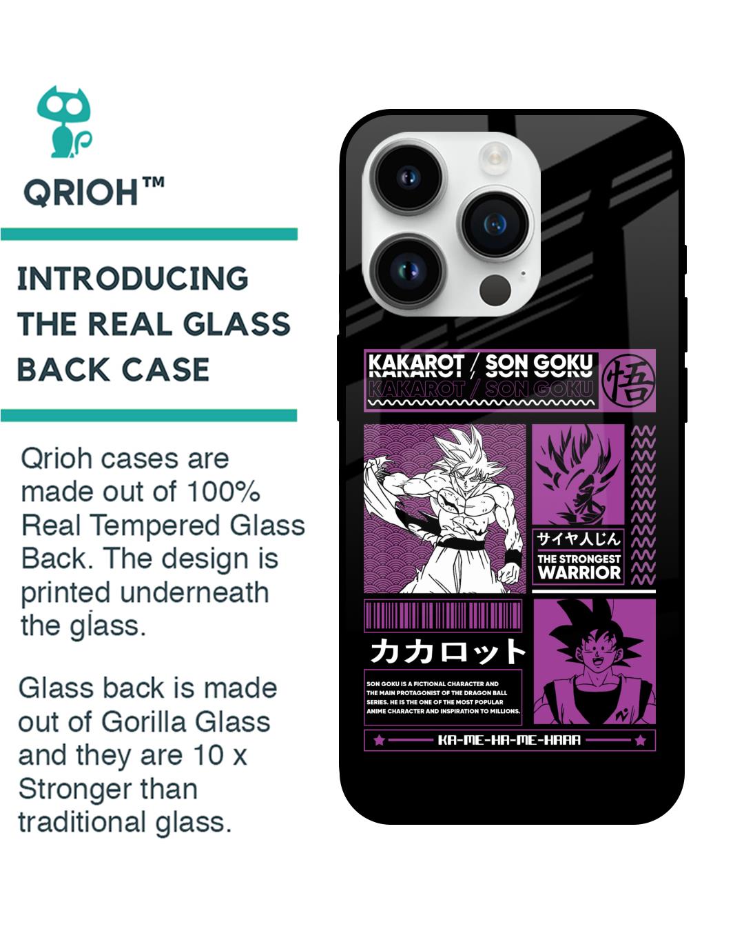 Shop Strongest Warrior Premium Glass Case for Apple iPhone 14 Pro (Shock Proof,Scratch Resistant)-Back