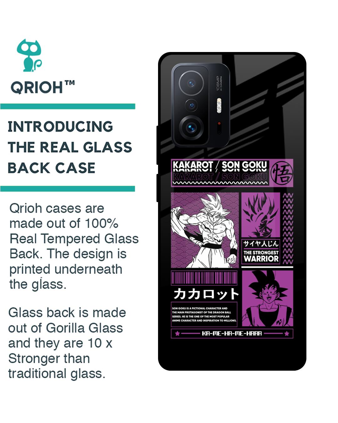 Shop Strongest Warrior Premium Glass Case for Mi 11T Pro 5G (Shock Proof,Scratch Resistant)-Back