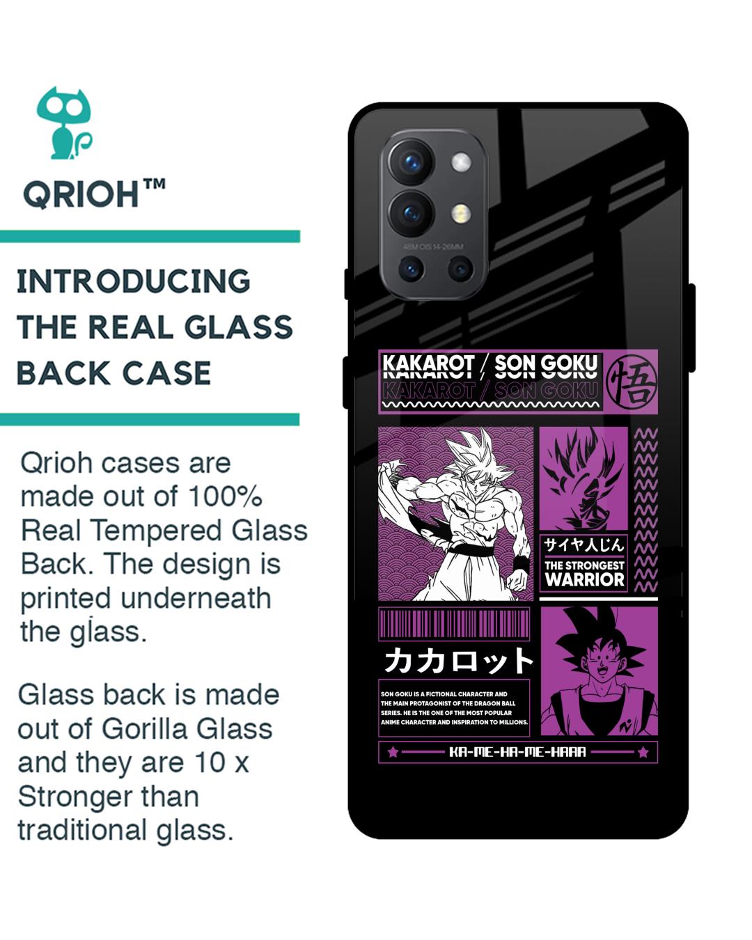 Shop Strongest Warrior Premium Glass Case for OnePlus 9R (Shock Proof,Scratch Resistant)-Back