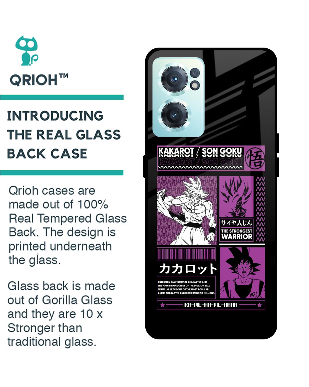 Shop Strongest Warrior Premium Glass Case for OnePlus Nord CE 2 5G (Shock Proof,Scratch Resistant)-Back