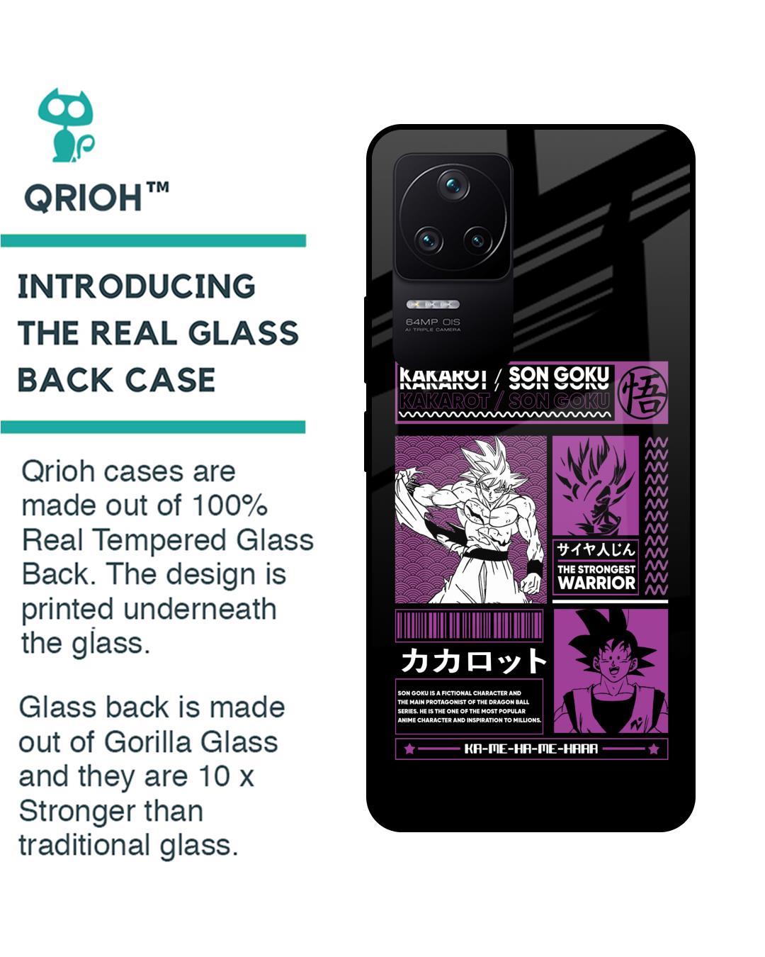 Shop Strongest Warrior Premium Glass Case for Poco F4 5G(Shock Proof, Scratch Resistant)-Back