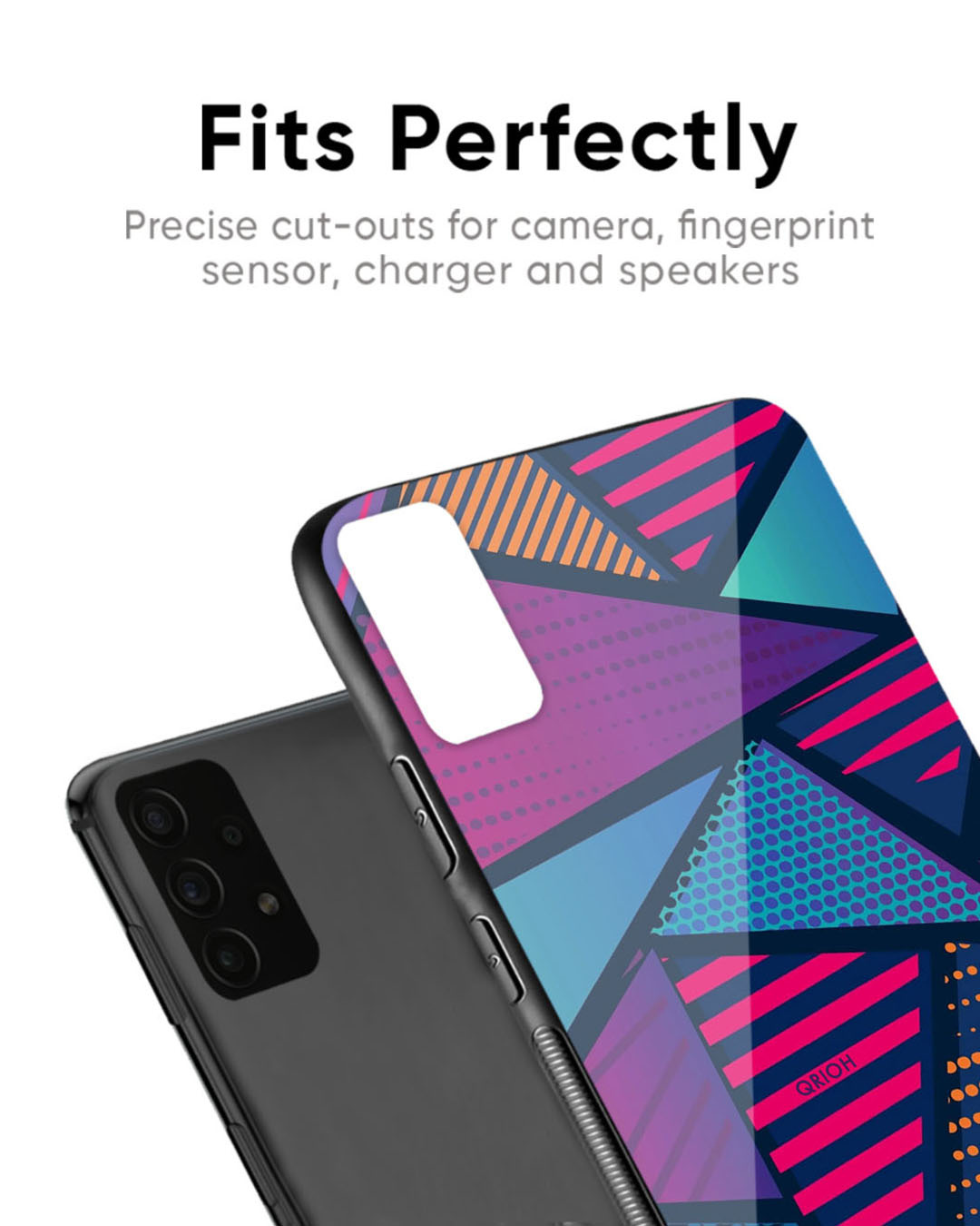 Shop Structural Abstract Premium Glass Case for OnePlus 6T (Shock Proof, Scratch Resistant)-Back