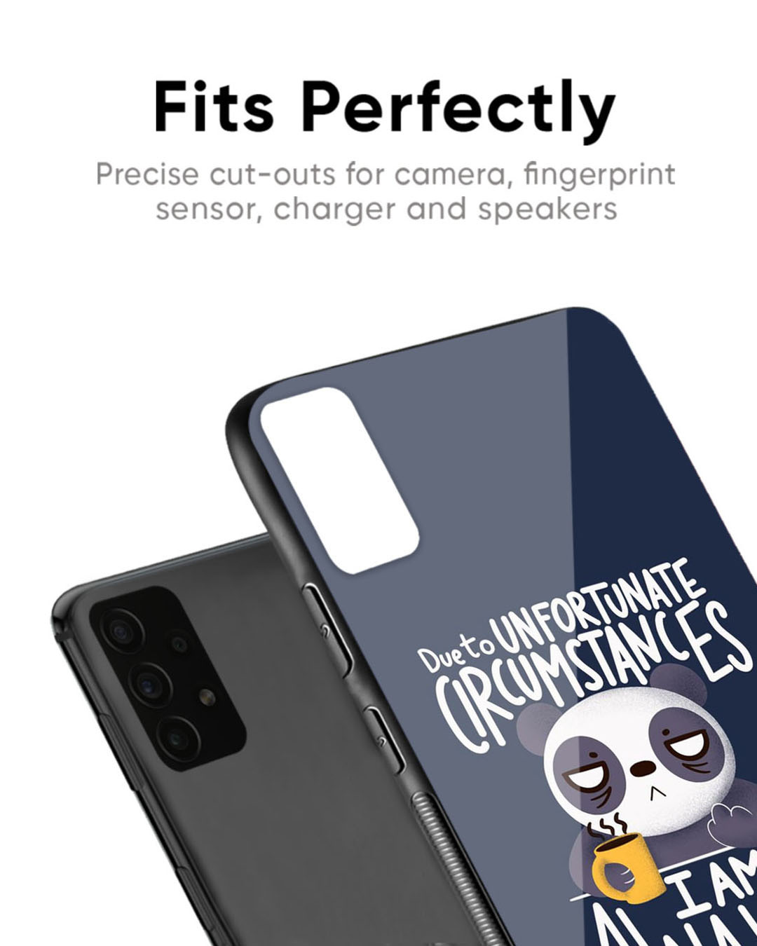 Shop Struggling Panda Premium Glass Case for OnePlus 6T (Shock Proof, Scratch Resistant)-Back