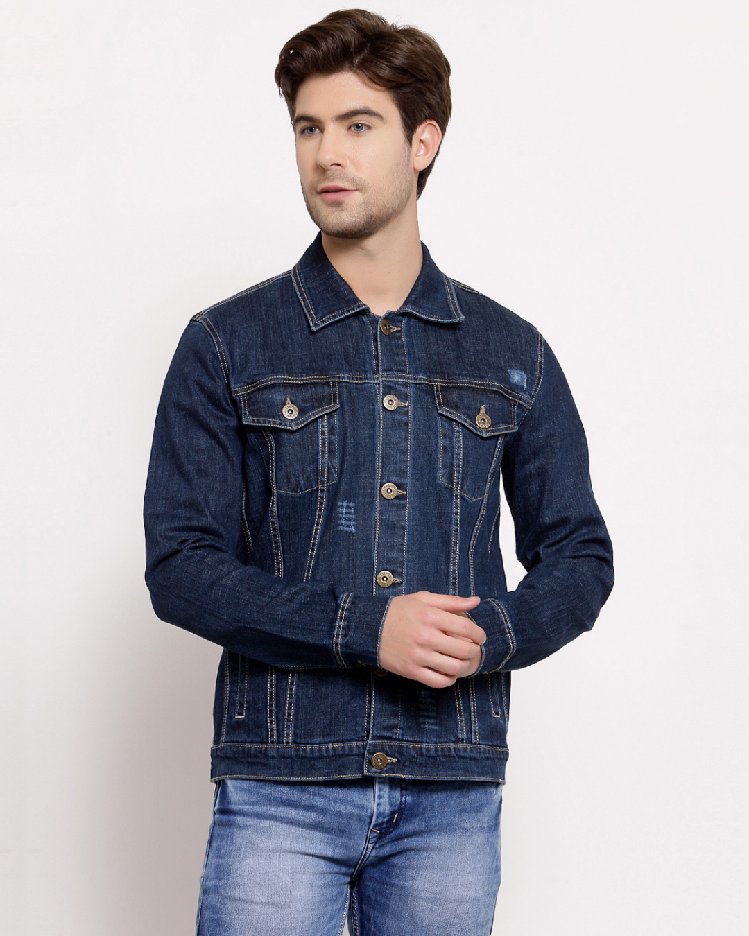 Buy Style Quotient Men's Blue Regular Fit Jacket Online at Bewakoof