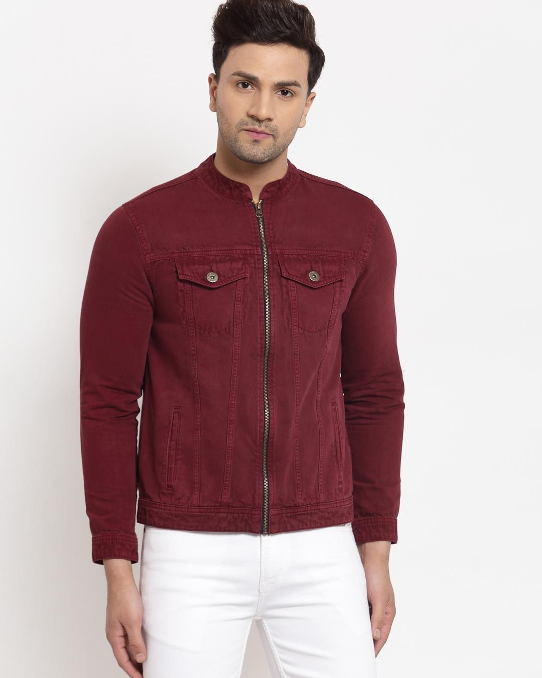 Buy Style Quotient Men's Maroon Jacket for Men Maroon Online at Bewakoof