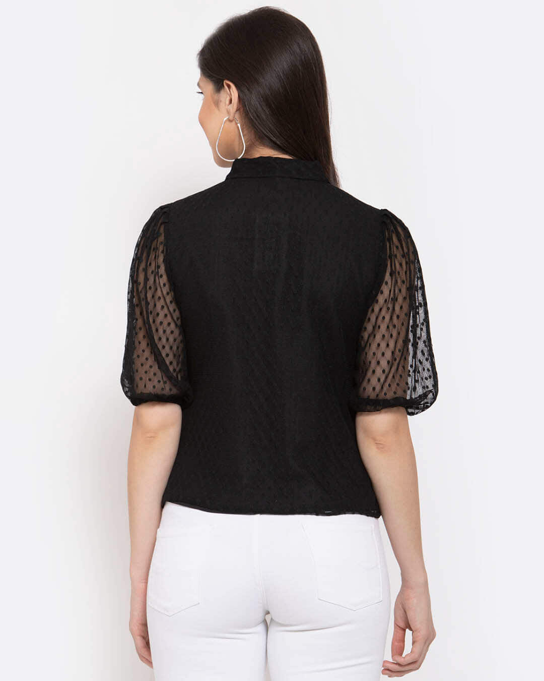 Shop Women's Black Casual Shirt-Back