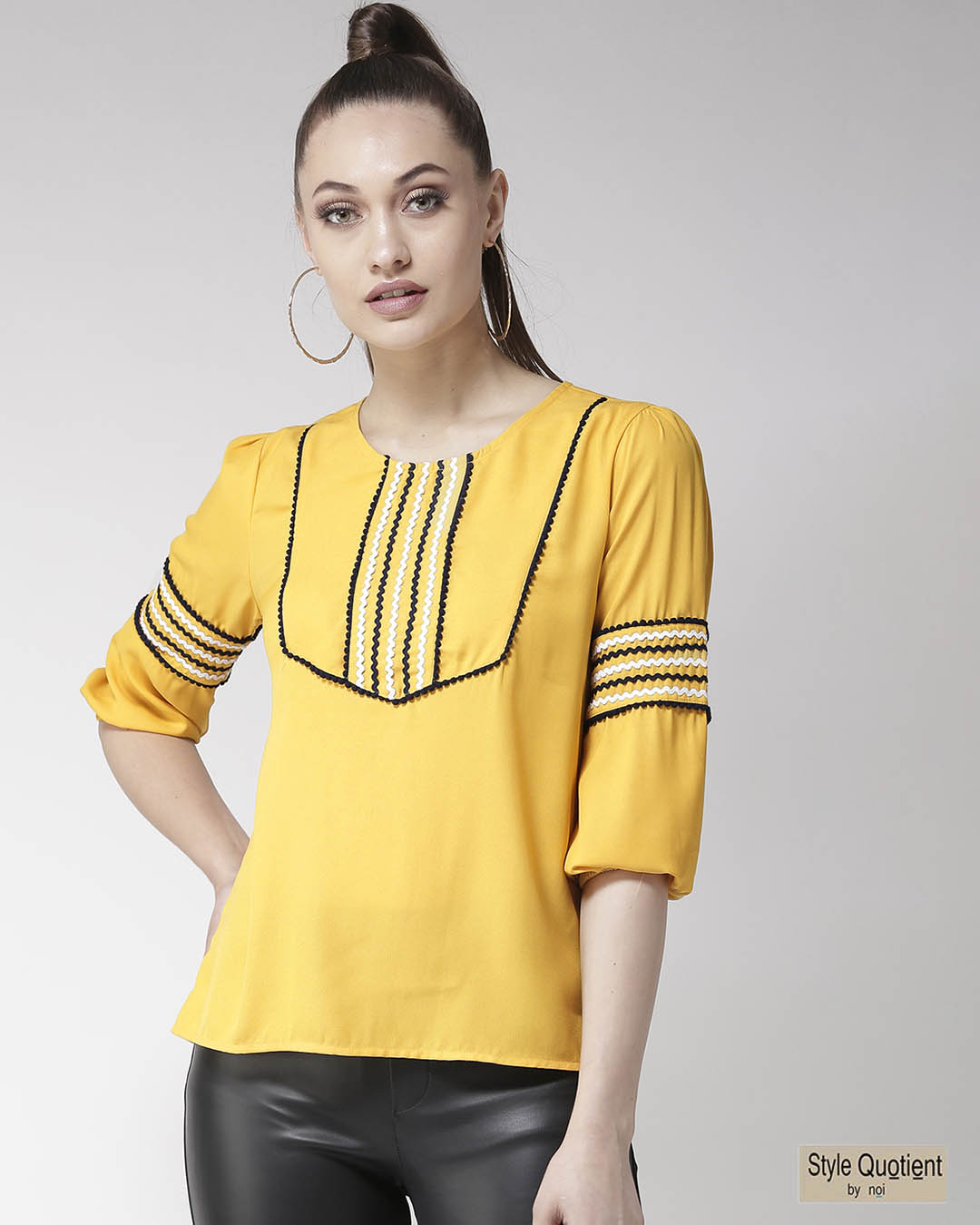 Buy Women S Mustard Yellow Solid Top Online At Bewakoof   Style Quotient Women Mustard Yellow Solid Top Style Quotient Women Mustard Yellow Solid Top 326816 1611921861 