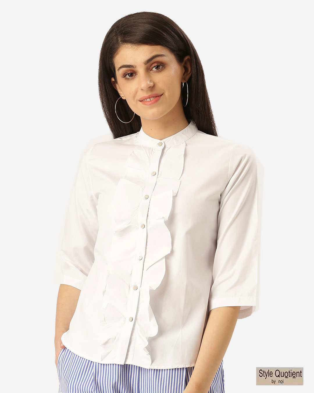 Buy Womens White Classic Solid Casual Shirt For Women Online At Bewakoof