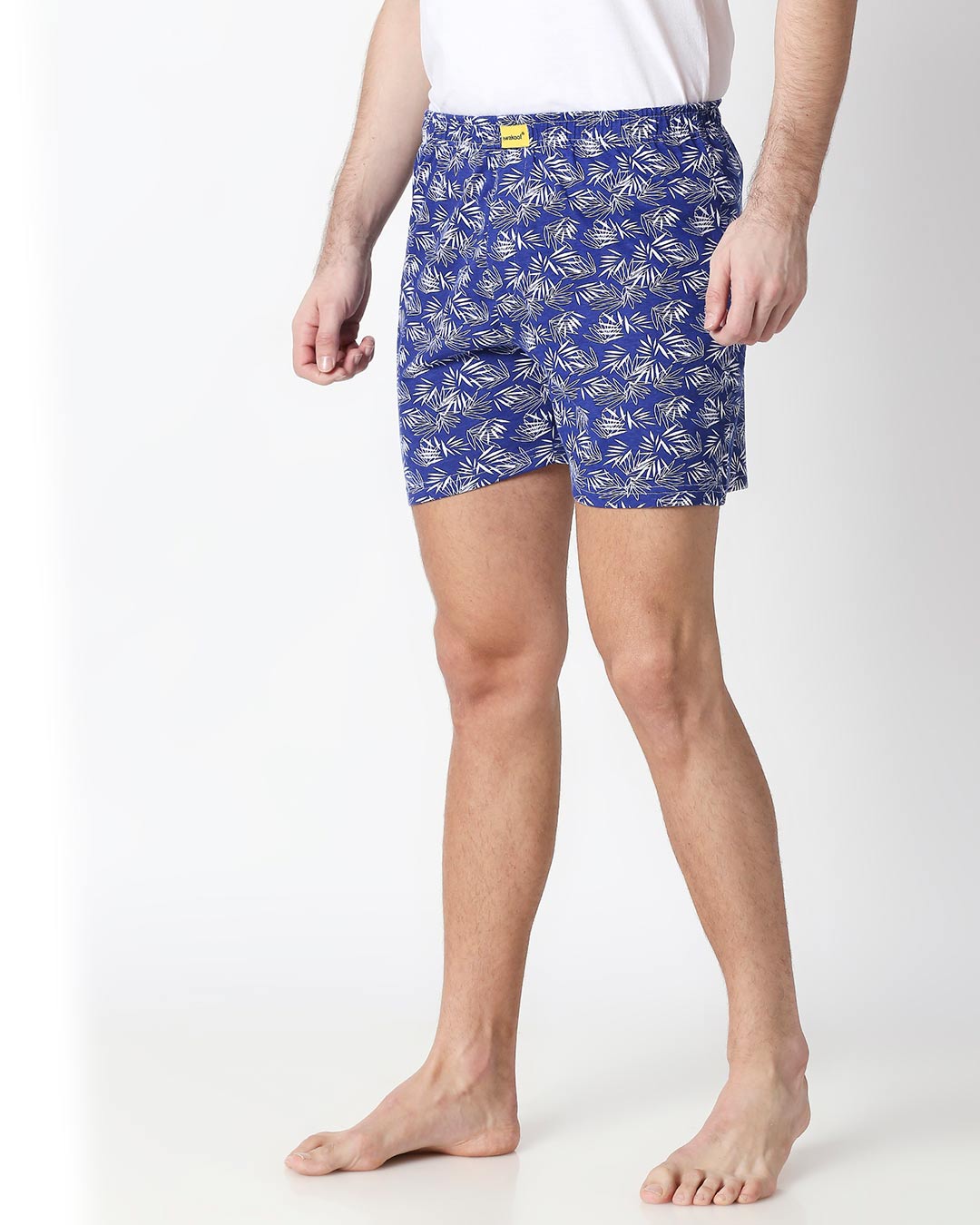 Shop Summer Vibes Blue Knitted Boxers-Back