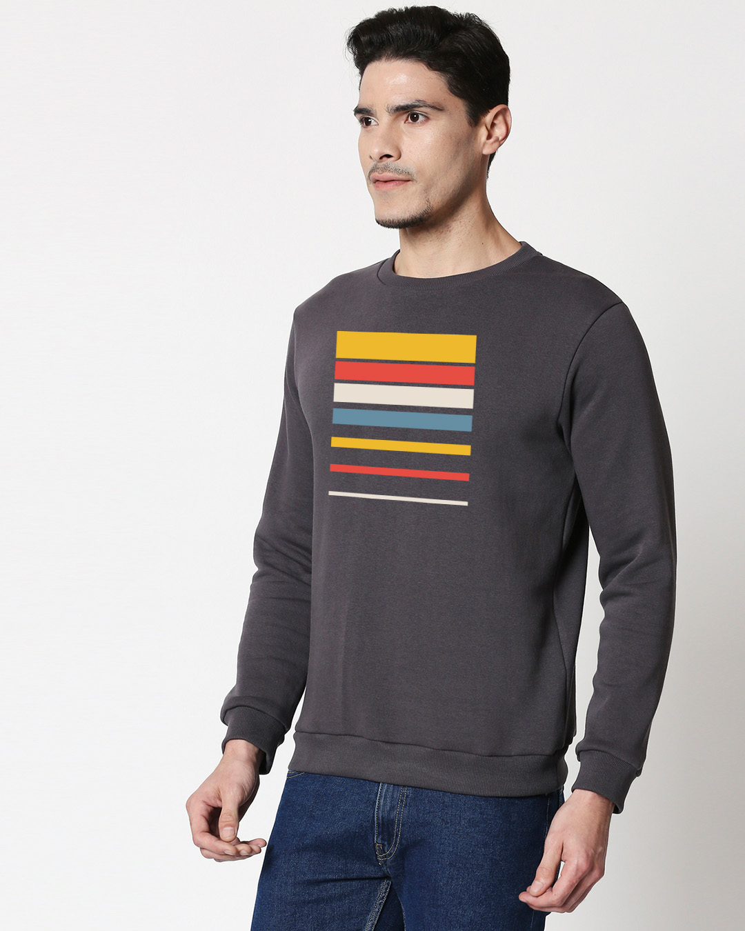 Shop Sunset Block Fleece Sweatshirt-Back
