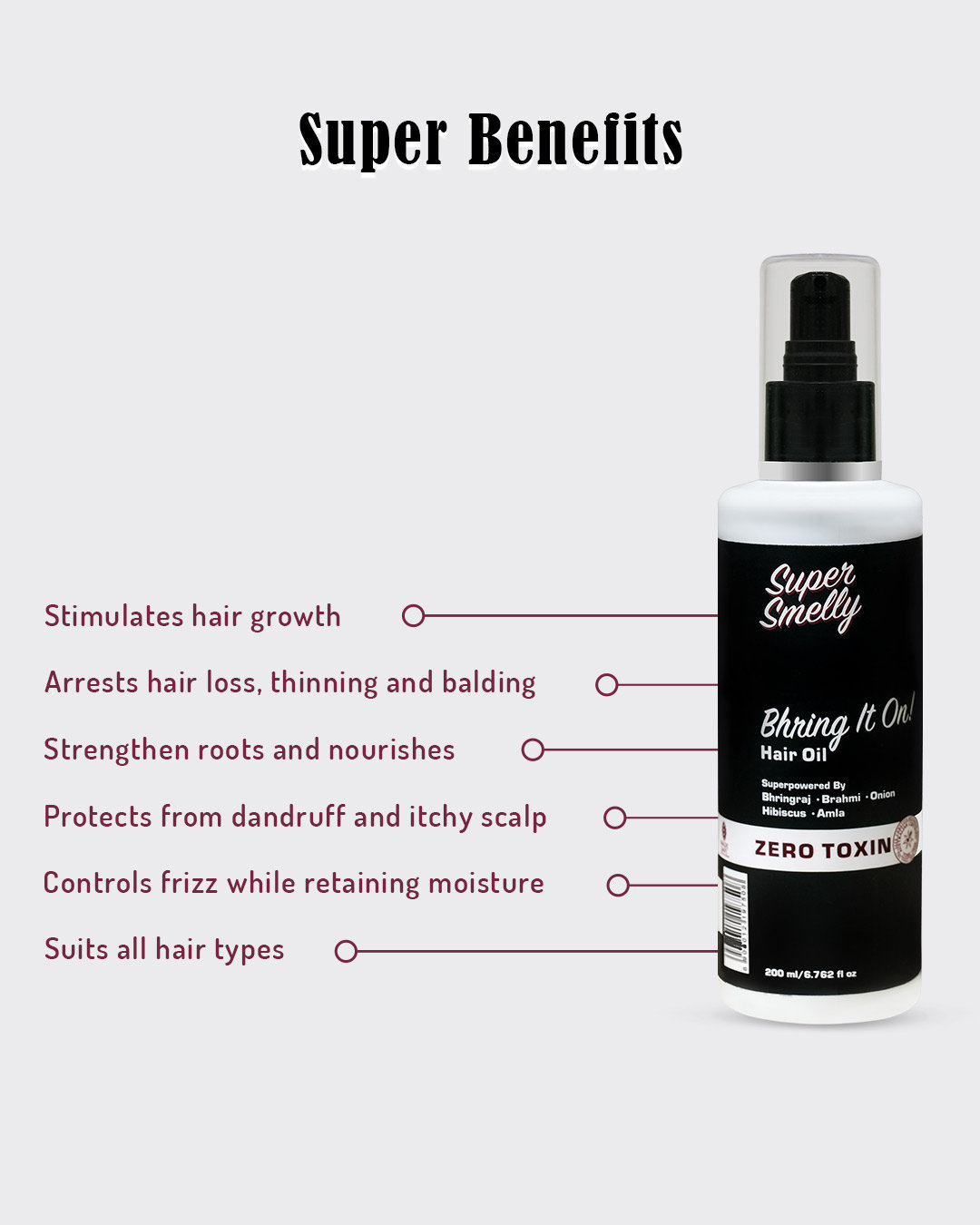Shop Bhring It On Hair Oil-Back