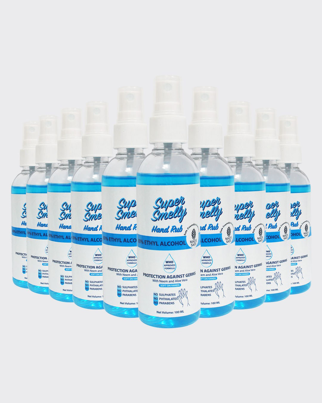 Shop Pack of 10 Hand Sanitizer Spray 100 ML-Back