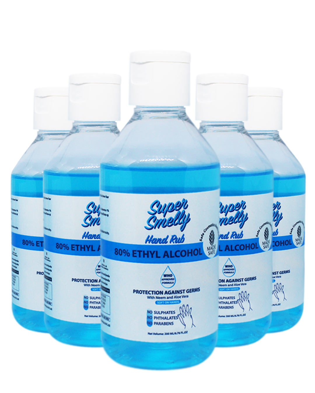 Shop Pack of 5 Hand Sanitizer Spray 200 ML-Back