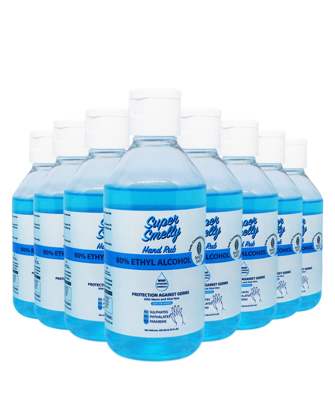 Shop Pack of 8 Hand Sanitizer Spray 200 ML-Back