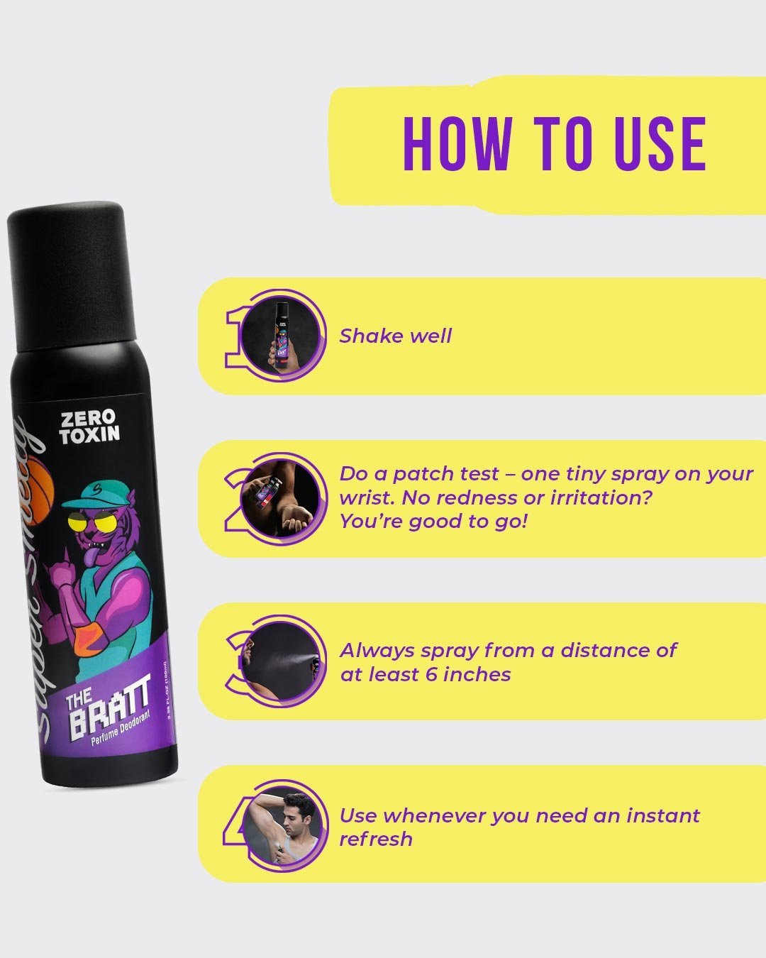 Shop The Bratt Zero Toxin Natural Deodorant Spray-Back