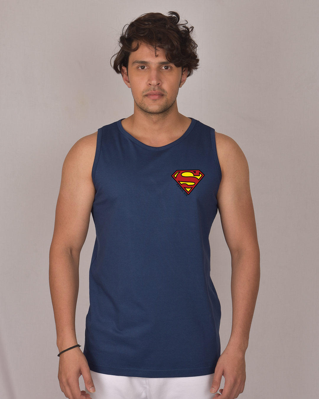 Shop Superman Badge Vest (SL)-Back