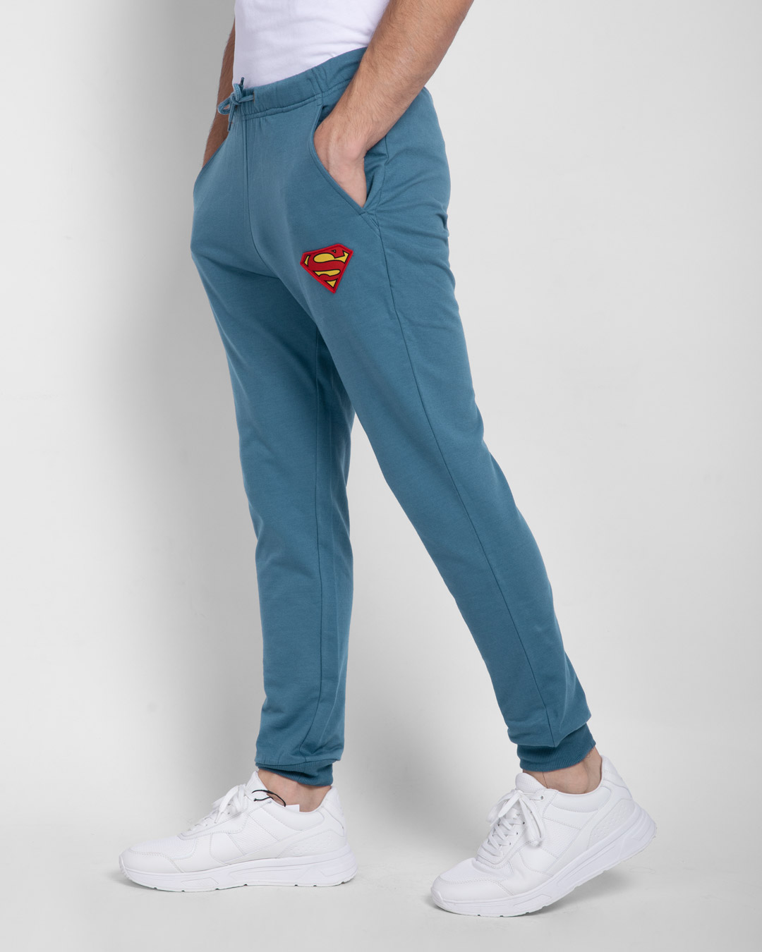 Shop Superman Logo Casual Badge Jogger Pants-Back