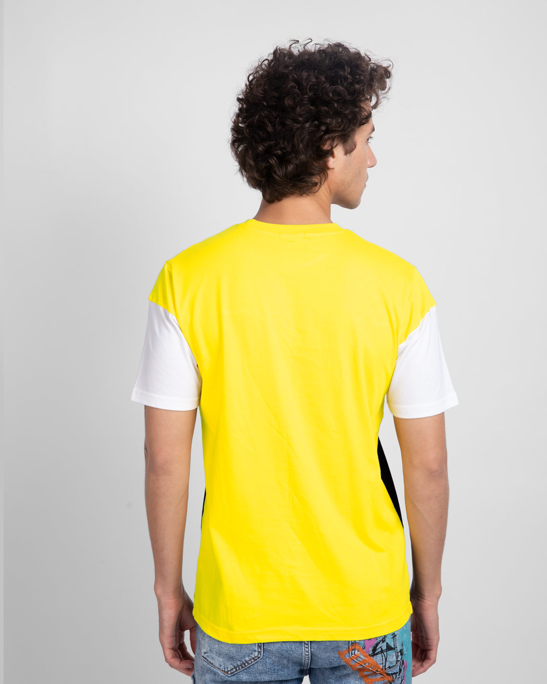 Shop Swag Jersey Color Block T-Shirt-Back